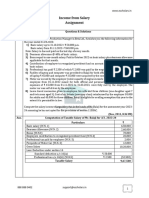 Income Under The Head Salaries Assignment Escholars