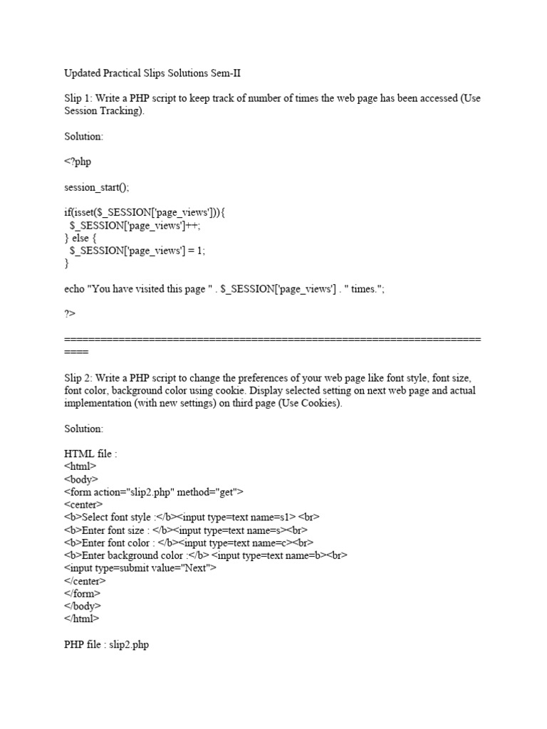 PHP Scripts for Web Development Solutions | PDF | World Wide Web ...