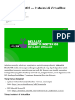 Instalasi Mikrotik RouterOS Di VirtualBox