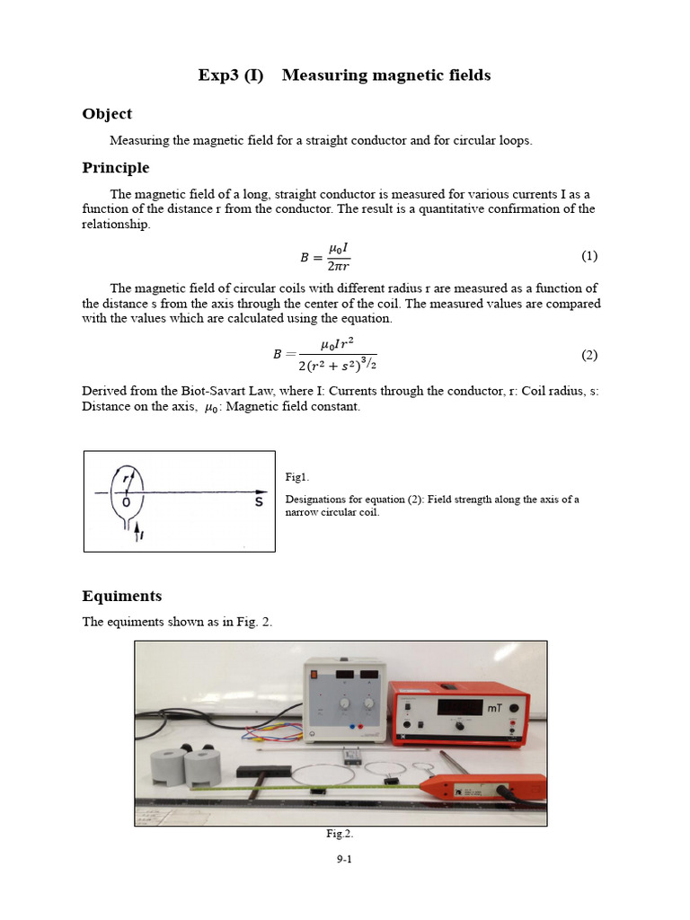Measuring Magnetic Fields in Coils | PDF | Inductor | Magnetic Field