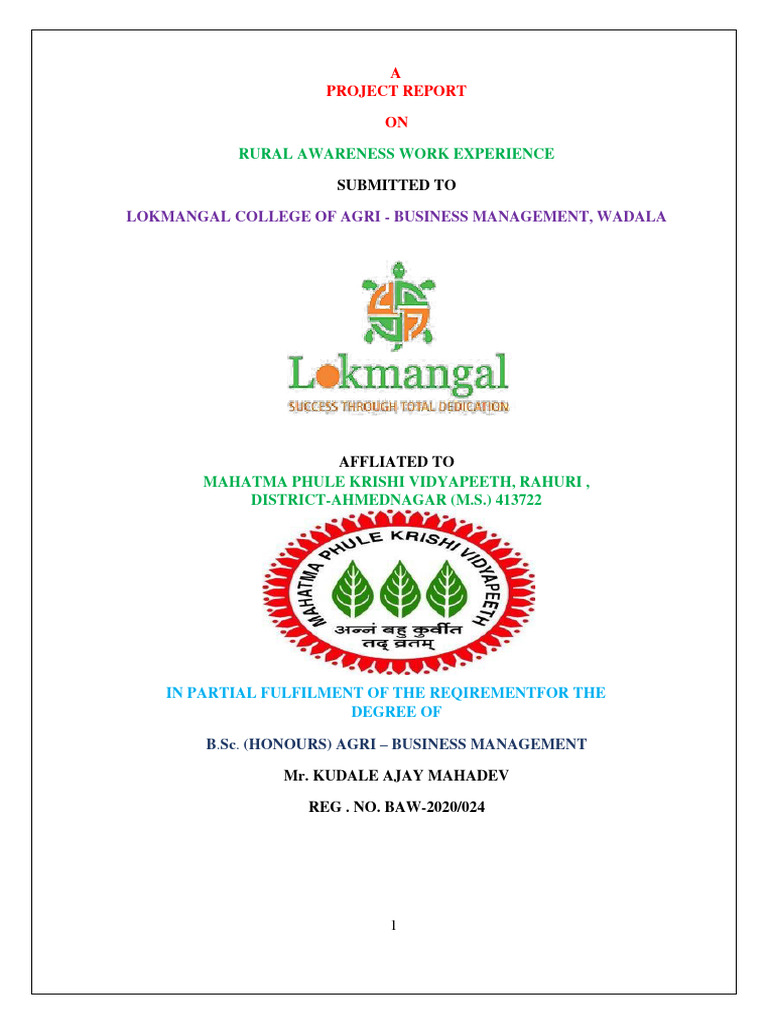 Rural Awareness Program Project Report | PDF | Fertilizer | Agriculture