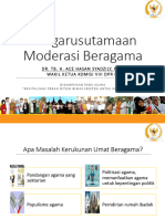 Pengarusutamaan Moderasi Beragama