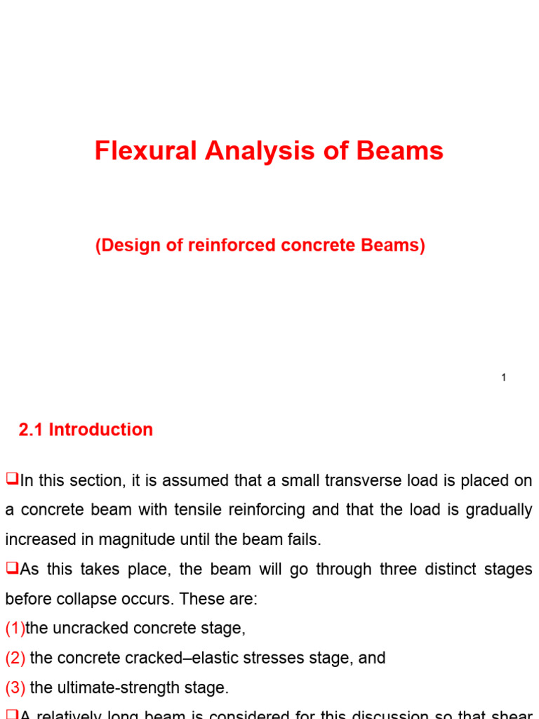 Flexural Behavior of Singly Reinforced Beams | PDF | Bending | Beam ...