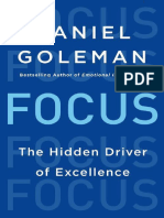 Focus The Hidden Driver of Excellence (Daniel Goleman)
