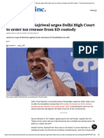 Excise 'Scam': Kejriwal Urges Delhi High Court To Order His Release From ED Custody