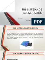 Sistema de Acumulación para Paneles Solares