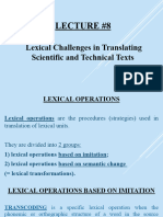 L8 Lexical T Challenges