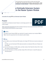 Connecting Flexi Multiradio Extension System Module (FSMF) To The Master System Module (FSMF)