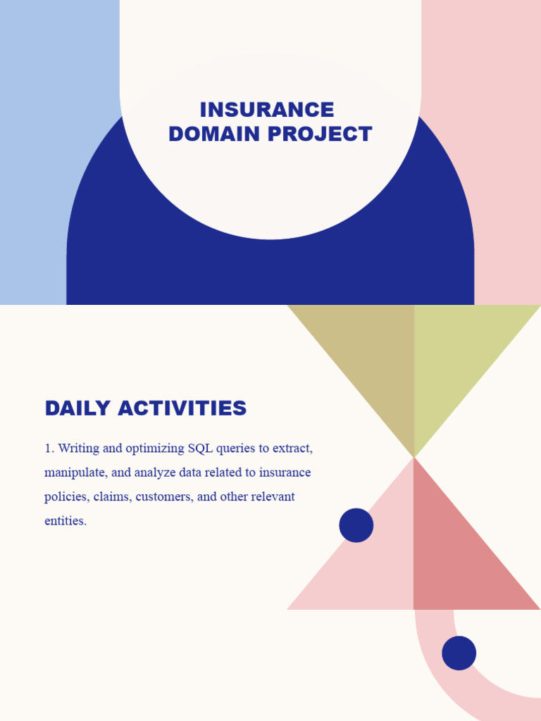 Insurance Domain SQL Development Tasks | PDF | Databases | Data