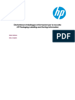 HP Packaging Labelling and Sorting Information: Etichettatura Imballaggi e Informazioni Per La Raccolta