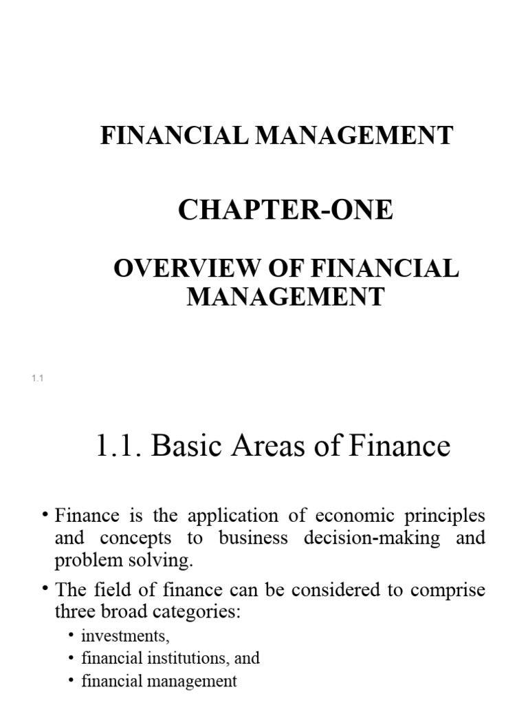 Chapter One Introduction To FM | PDF | Taxes | Business