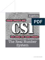 Csi Algebra Unit 2 the Real Number System