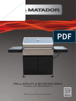 Matador Palladium 4B BBQ Instruction Manual - LCC - Reduced - Size