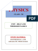 Study Material 12-Isothermal and Adiabatic Processes