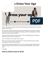 How To Dress For Your Age
