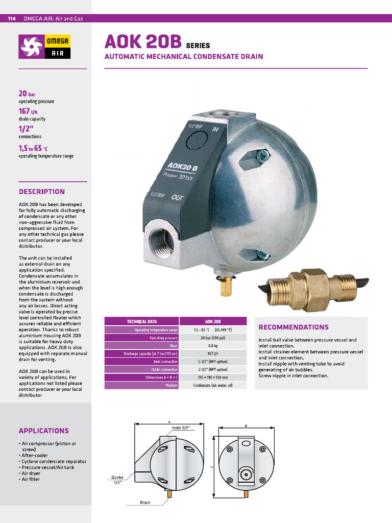 Automatski Mehanicki Odvijac Kondenzata Aok 20 B Serija | PDF