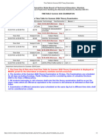 Time Table For Summer 2024 Theory ExamCM3I