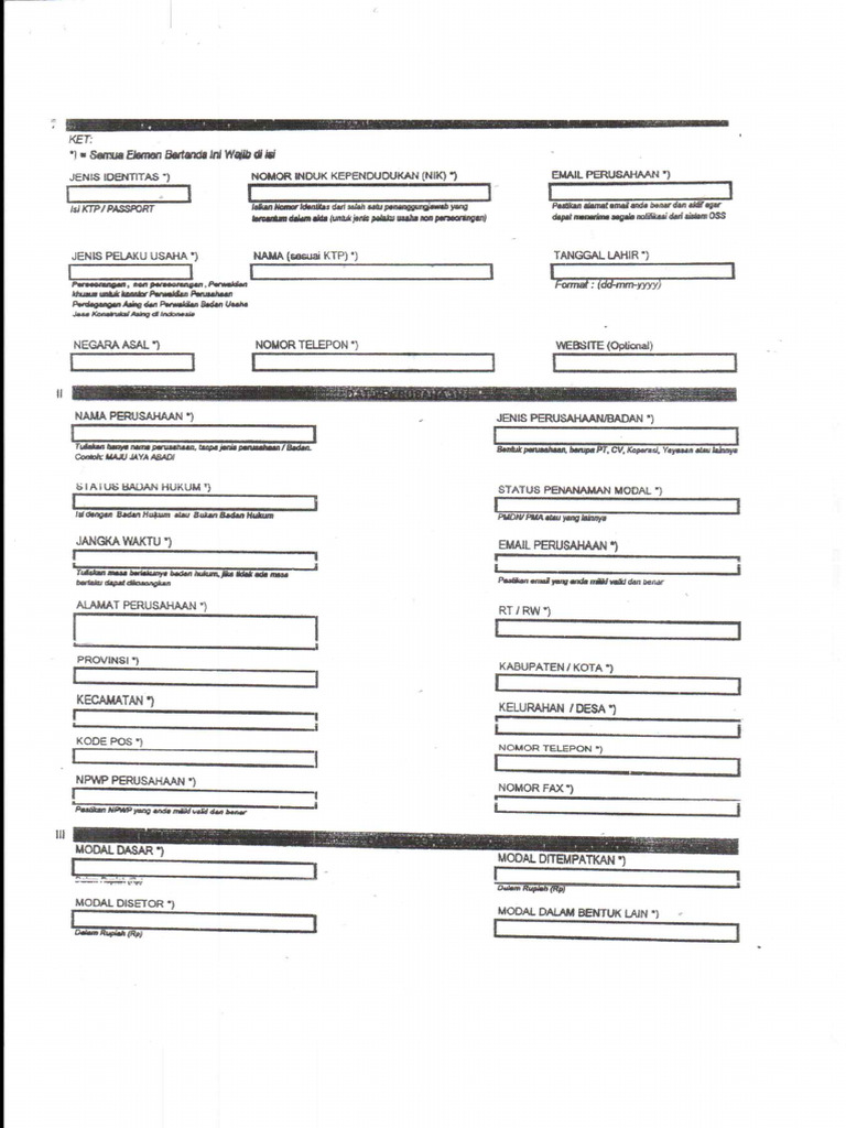 Form Oss | PDF