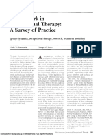 Group Work in Occupational Therapy: A Survey of Practice
