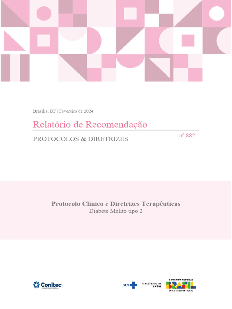 Protocolo Clínico Diabetes Tipo 2 2024 | PDF | Diabetes | Economia