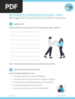 (SV) Presentation Tips