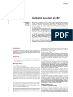 Intolérance Musculaire À L'effort: G Serratrice J Pouget JP Azulay