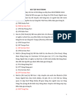 BÀI TẬP INCOTERMS