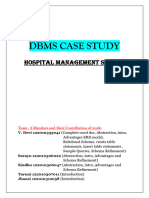 DBMS Case Study Hospital Management System