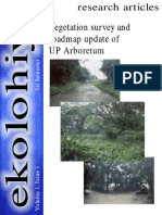 Vegetation Survey and Road Map Update of The Up Arboretum