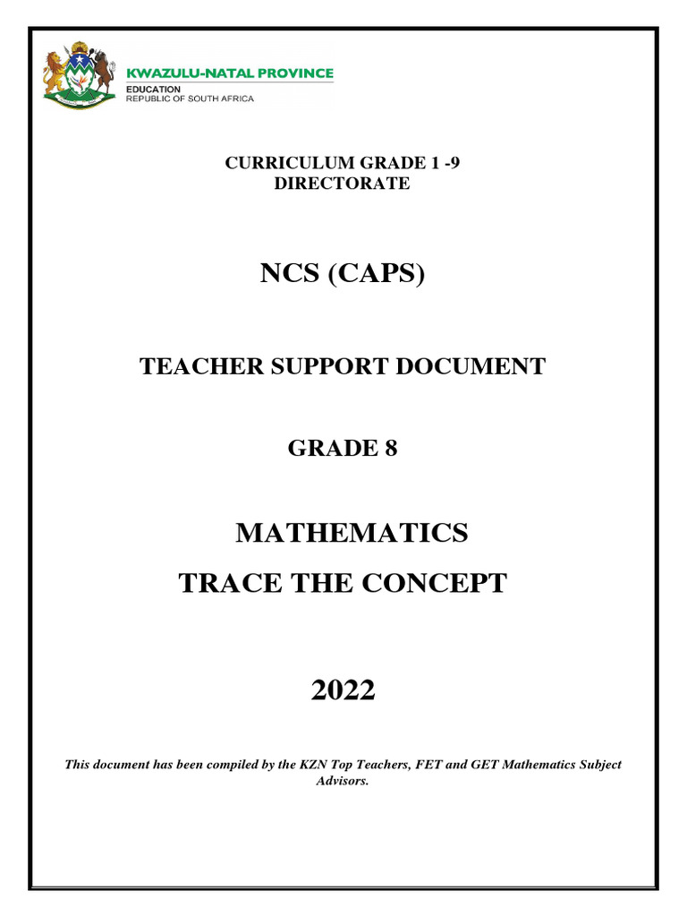 Grade 8 Mathematics Teacher Guide | PDF | Numbers | Multiplication
