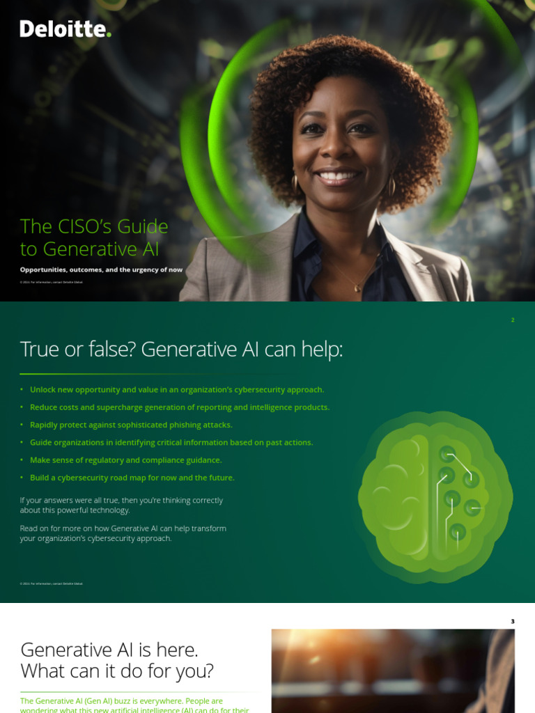 CISO's Guide to Generative AI in Cybersecurity | PDF | Computer ...
