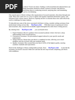 Research Paper Note Cards Examples