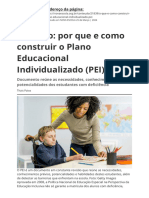 Inclusao Por Que e Como Construir o Plano Educacional Individualizado Pei