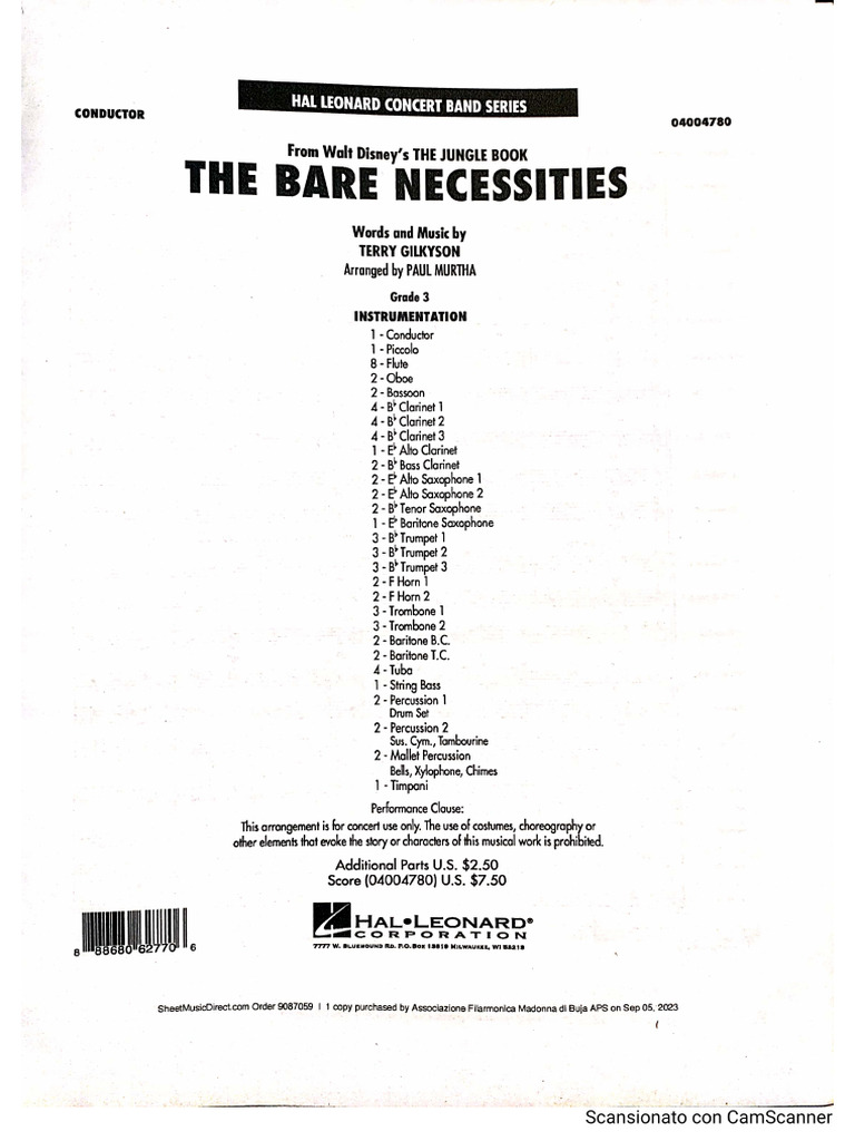 Bare Necessities PDF