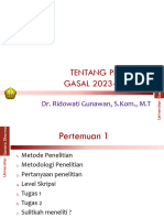 Pertemuan 1b - Tentang Penelitian - Gasal 2023