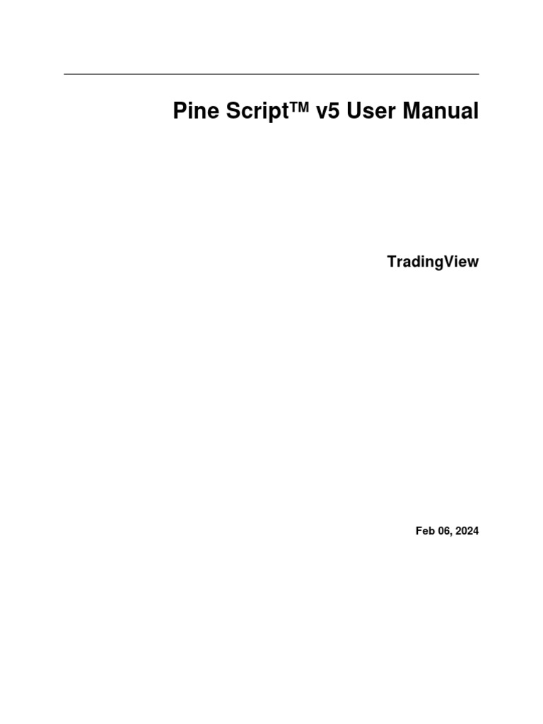 Pine Script v5 User Manual | PDF | Matrix (Mathematics) | Computer ...
