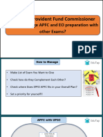 How To Manage APFC and EO Preparation With Other Exams