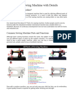 27 Parts of A Sewing Machine With Details