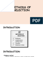 9 - Methods of Selection