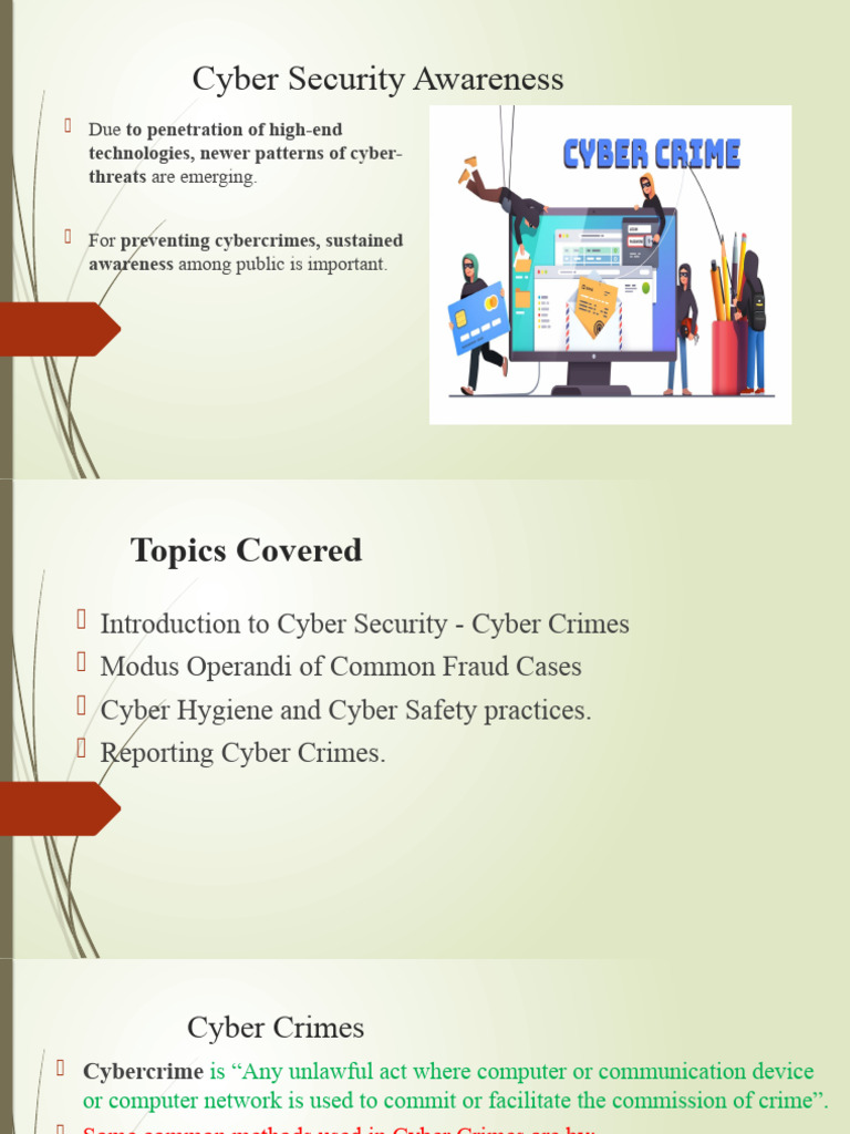 Cyber Security Awareness - v4 | PDF | Security | Computer Security