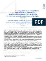 Sustentabilidade Economica Abastecimento de Agua e Saneamento de Aguas