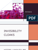 Inivisbility Cloaks (Year 8)