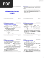 Ch.05 Describing Function Analysis