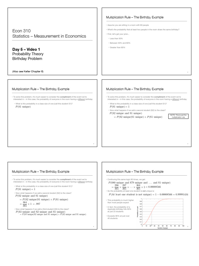 Ec310 Day 5 Lecture Notes | PDF