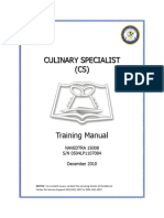 NAVEDTRA 15008 Culinary Specialist CS