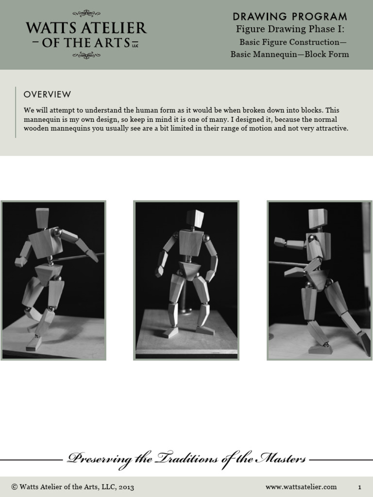 Block Form Mannequin Workbook Pdf Drawing