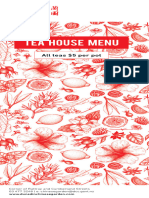 Tea House Menu 20180910