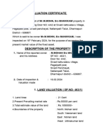 Building Valuation Certificate Model