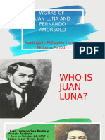 Paintings of Juan Luna and Ferdinand Amorsolo CEL