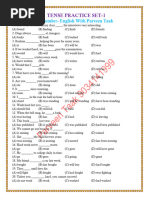 TENSE PRACTICE SET-1 (Student)